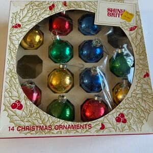 Shiny Brite Christmas Ornaments Set Of 12